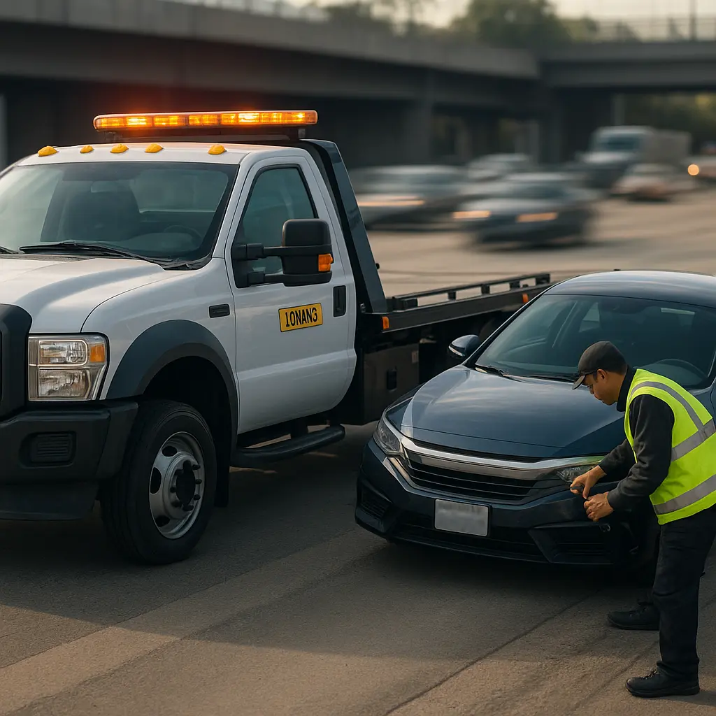 Pannenhilfe auf der Autobahn